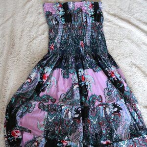 Basix of America Multi Color Paisley Dress M